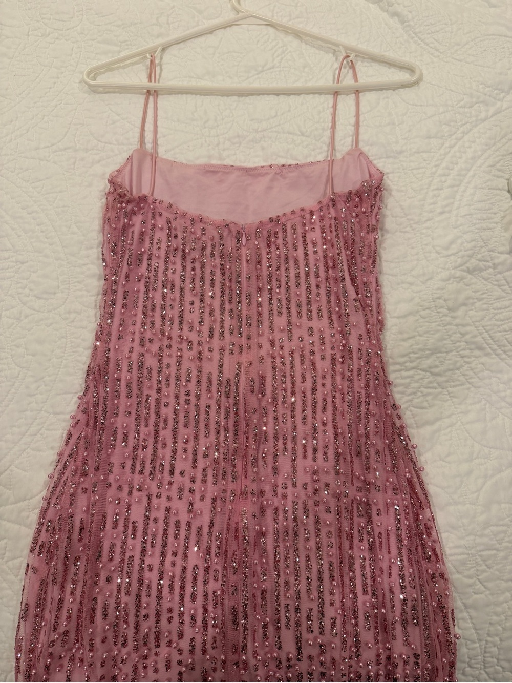 Oh Polly Lunetta Pink Sequin Mini Dress - Picture 9 of 9